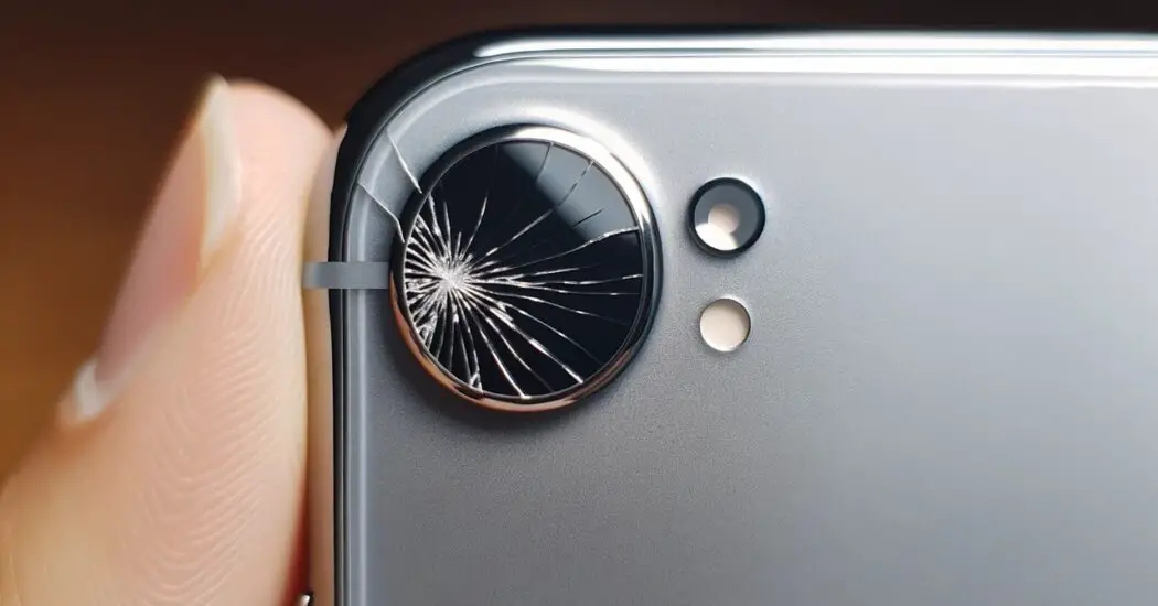 Glass Around iPhone Camera Cracked